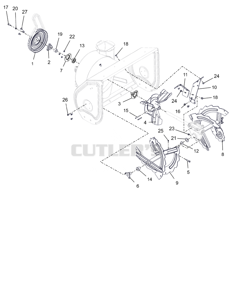 Auger and Impeller - 28"