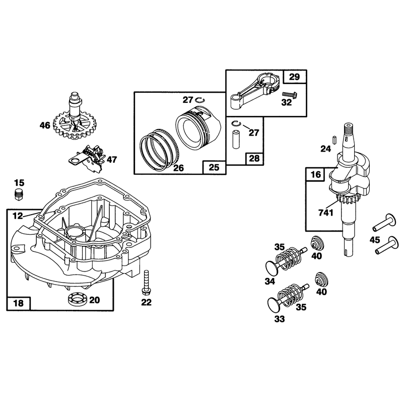 Engine Briggs and Stratton Model 124707-3185-01