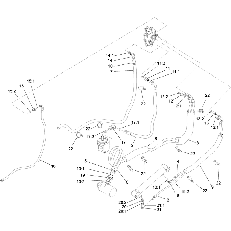Hydraulic Routing Assembly