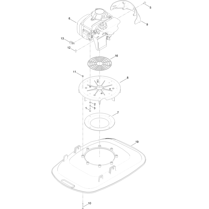 Engine and Deck Assembly