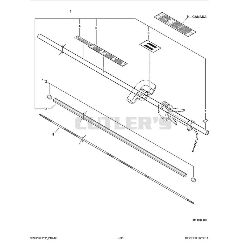 Main Pipe Assembly, Driveshaft