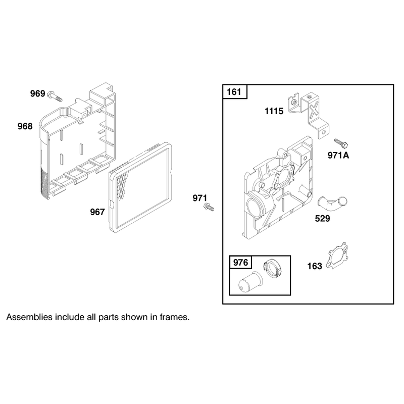 Engine Briggs and Stratton Model 127702-1745-E1 Serial No 8901374 and Up