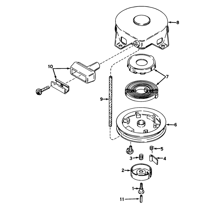 Rewind Starter No 590420