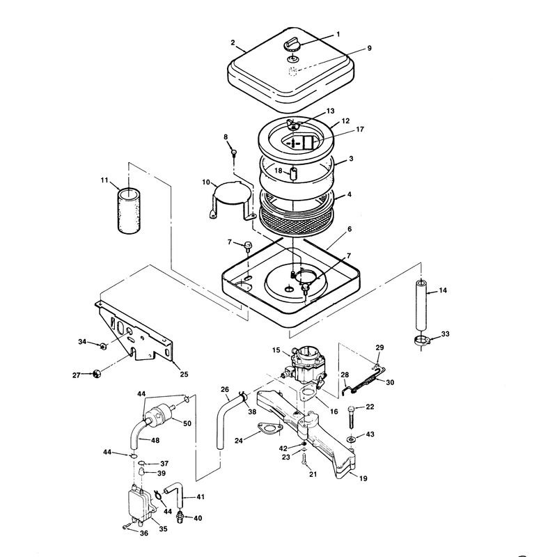 Air Cleaner and Carburetor
