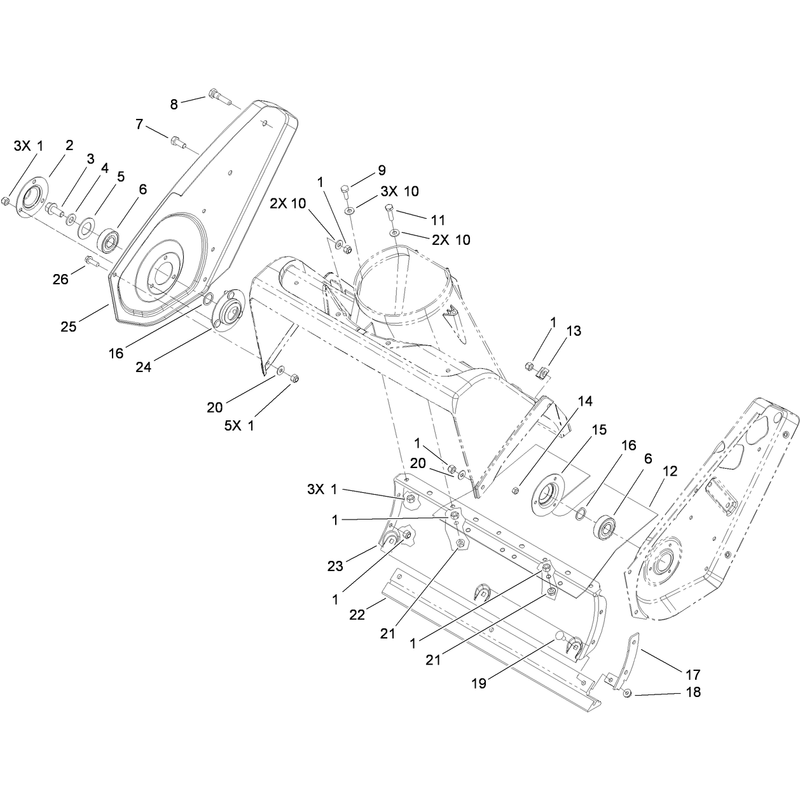 Rotor Housing and Scraper Assembly