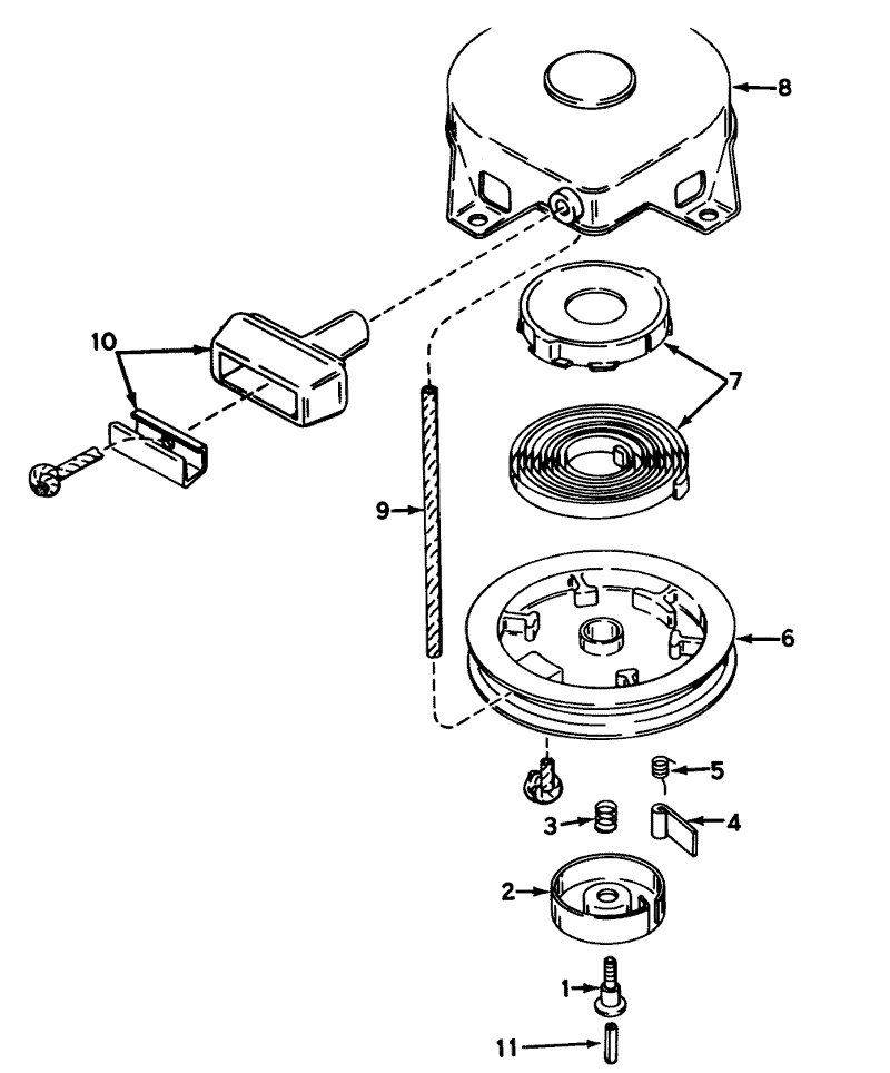 Rewind Starter No 590420