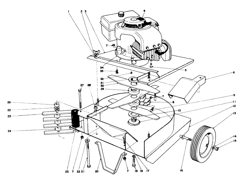 Engine and Base Assembly