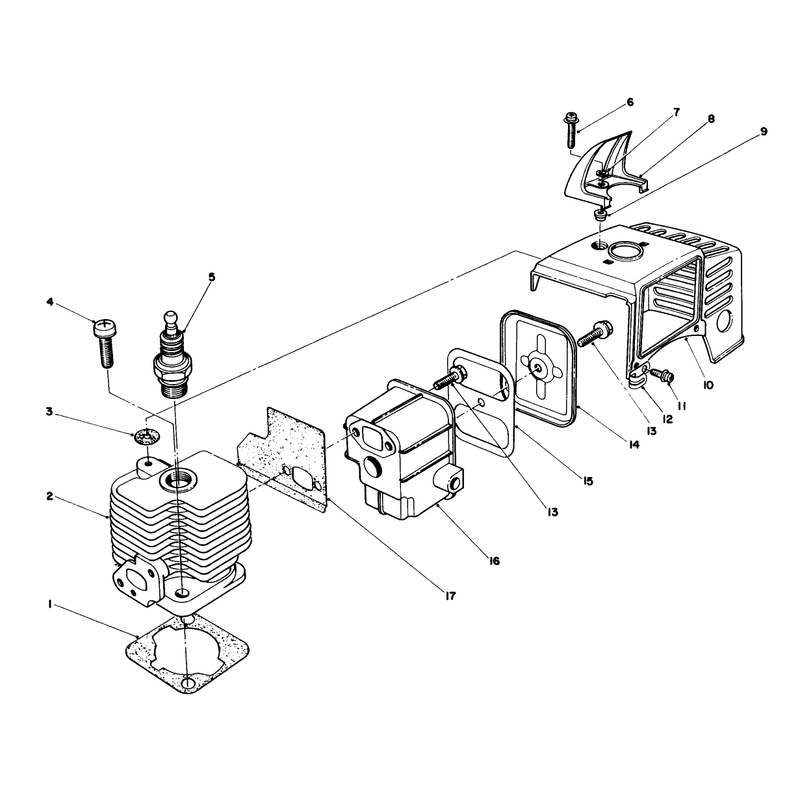 Cylinder & Muffler Assembly