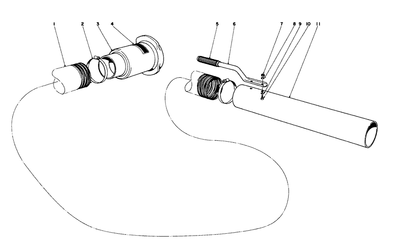 Lawn Vacuum Hose Extension Kit No 59083