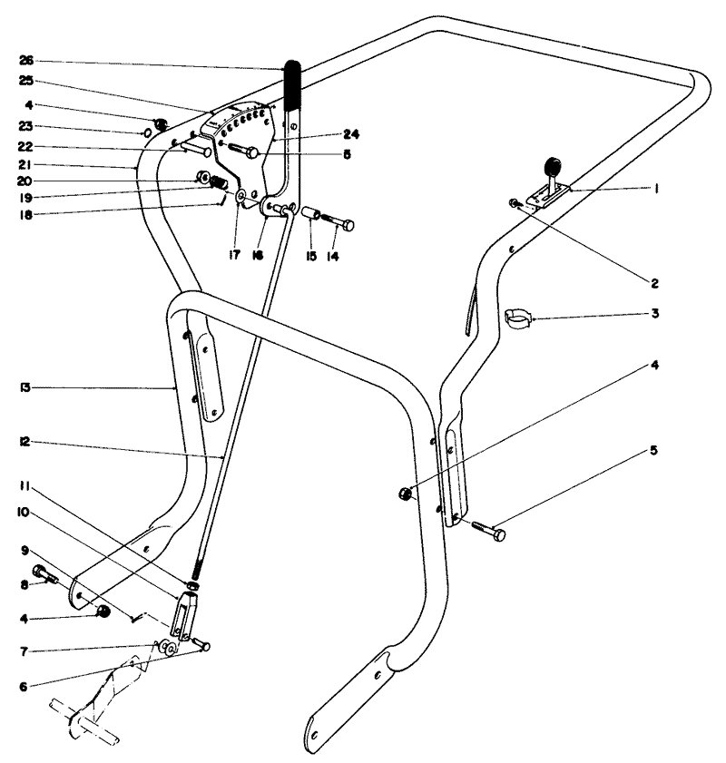 Controls and Handle Assembly model 62911