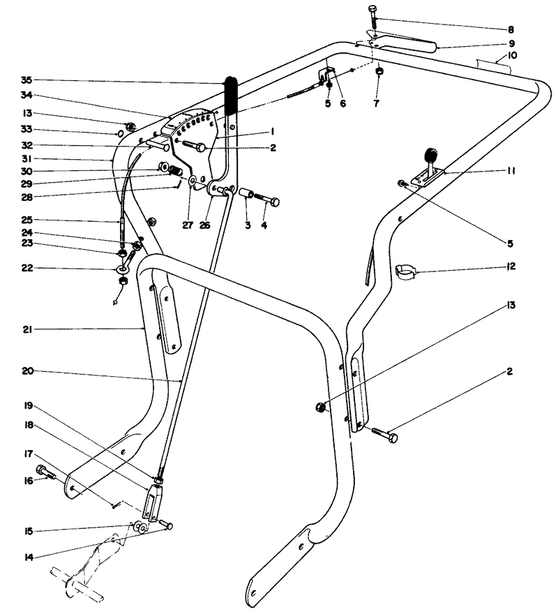 Controls and Handle Assembly model 62922