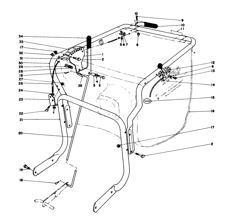 Controls And Handle Assembly model 62923