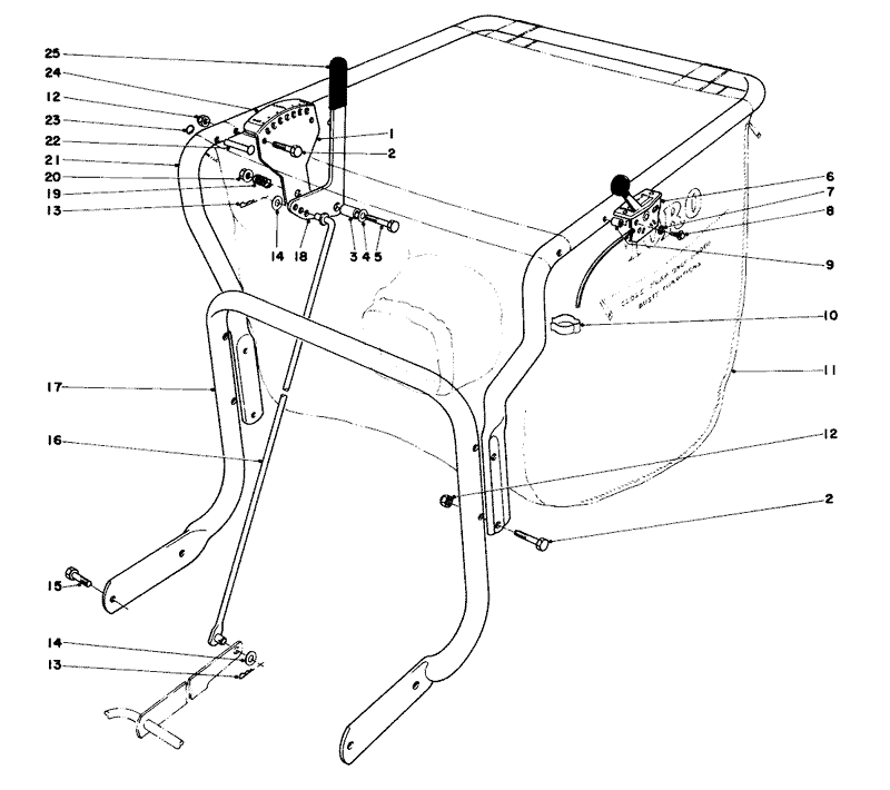 Controls and Handle Assembly model 62912