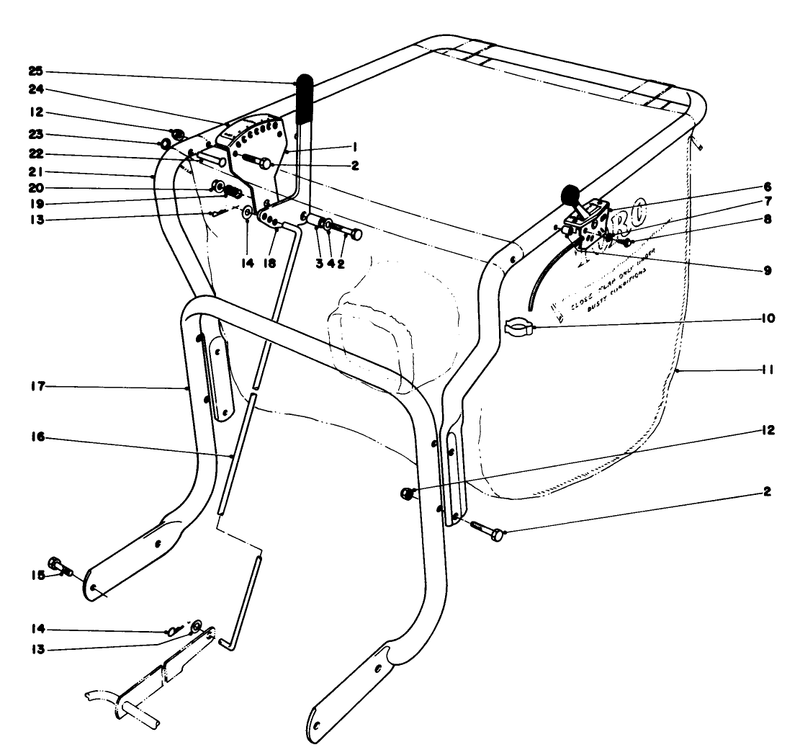 Controls and Handle Assembly model 62912