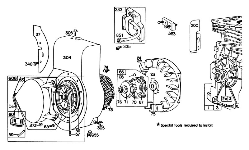 Engine Briggs and Stratton Model No 130202 1640 01 continued
