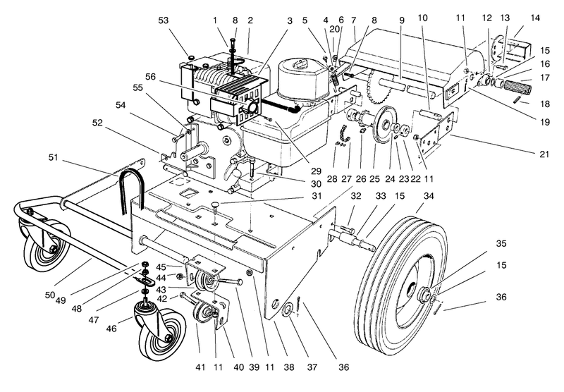 Engine and Base Assembly