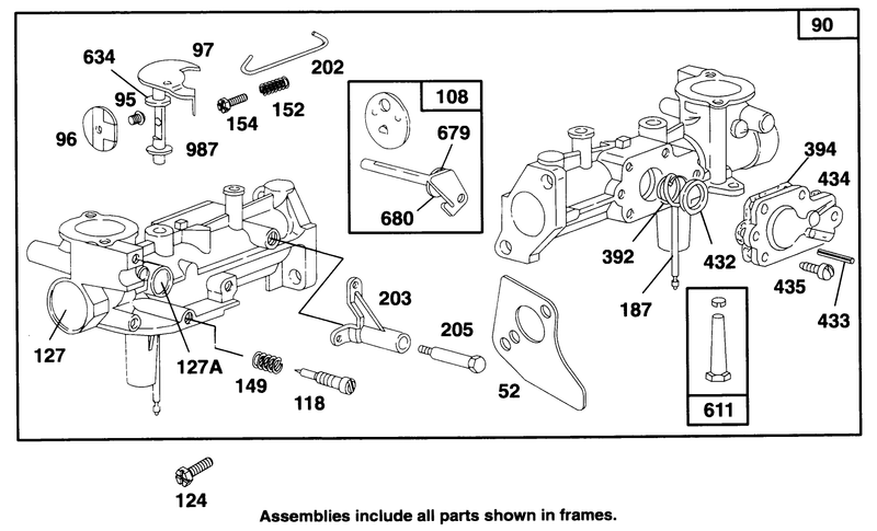 Engine Briggs and Strattonmodel 135202 0263 01