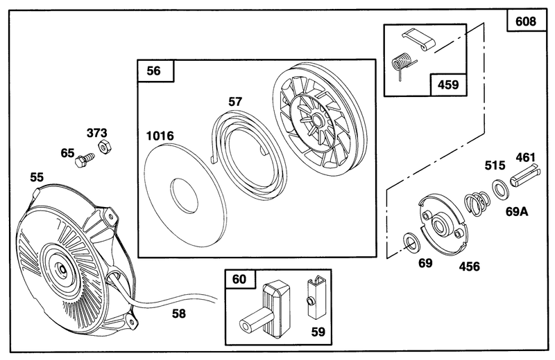 Engine Briggs and Strattonmodel 135202 0263 01
