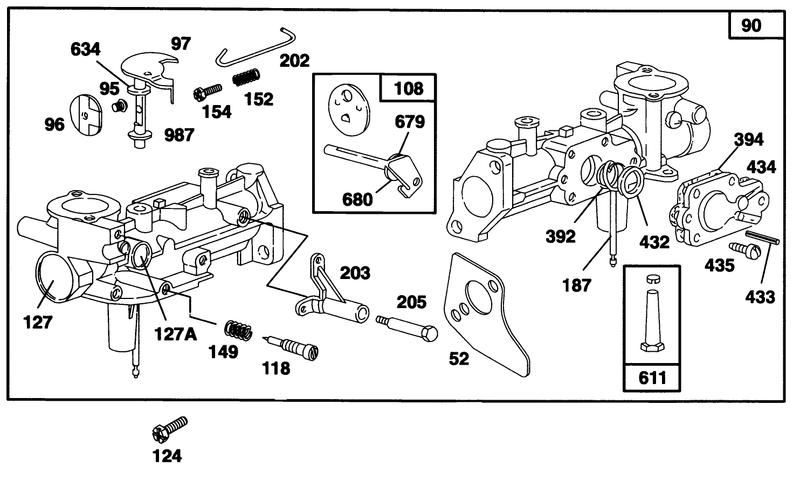 Engine Briggs and Stratton Model 135202 0263 01
