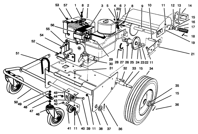 Engine and Base Assembly