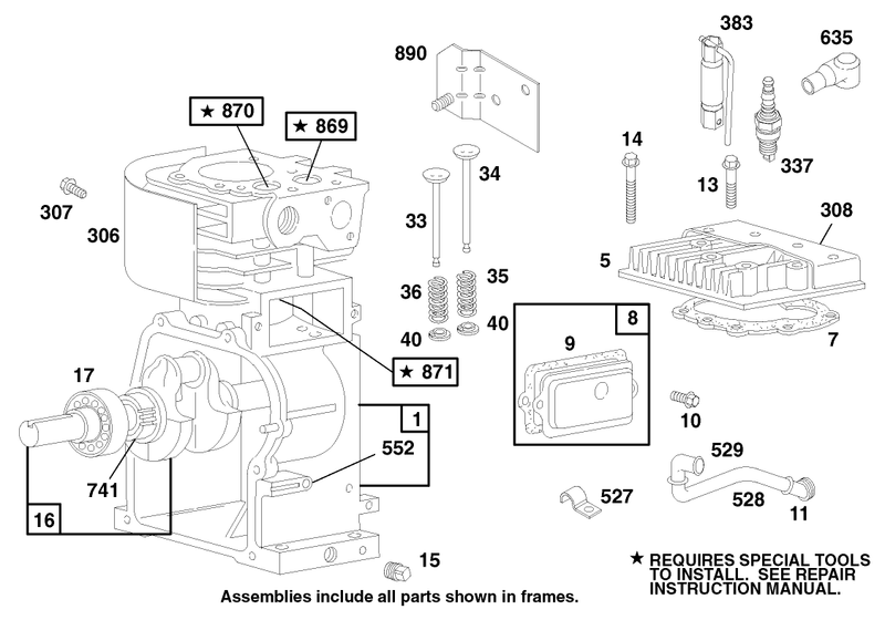 Engine Briggs and Stratton Model 13202 0263 01