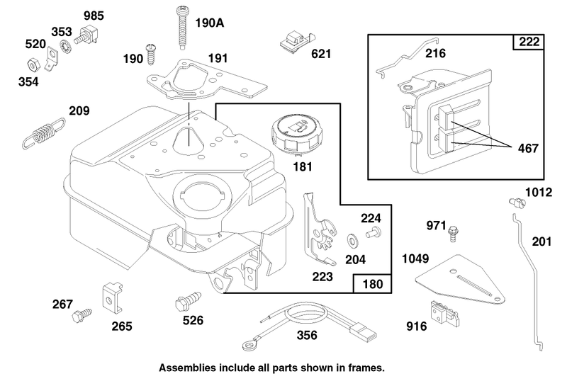 Engine Briggs and Stratton Model 135202 0263 01