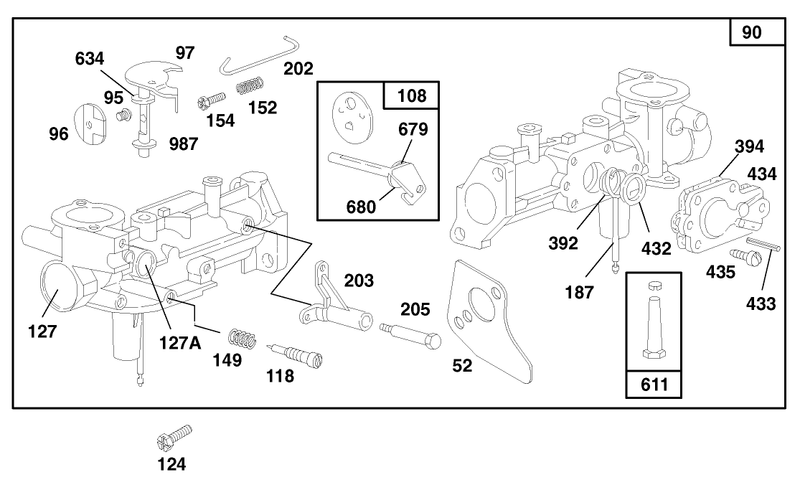 Engine Briggs and Stratton Model 135202 0263 01