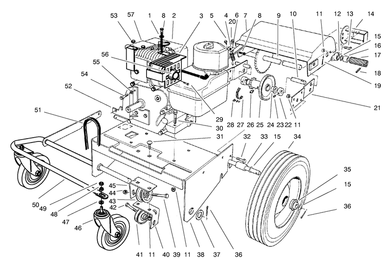 Engine and Base Assembly