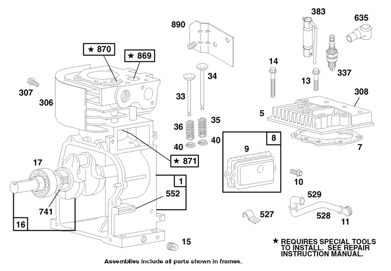 Engine Briggs and Stratton Model 135202 0263 01