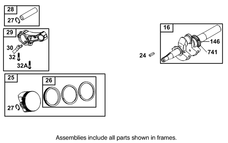 Crankshaft Assembly Briggs And Stratton Model 110402 0218 E1
