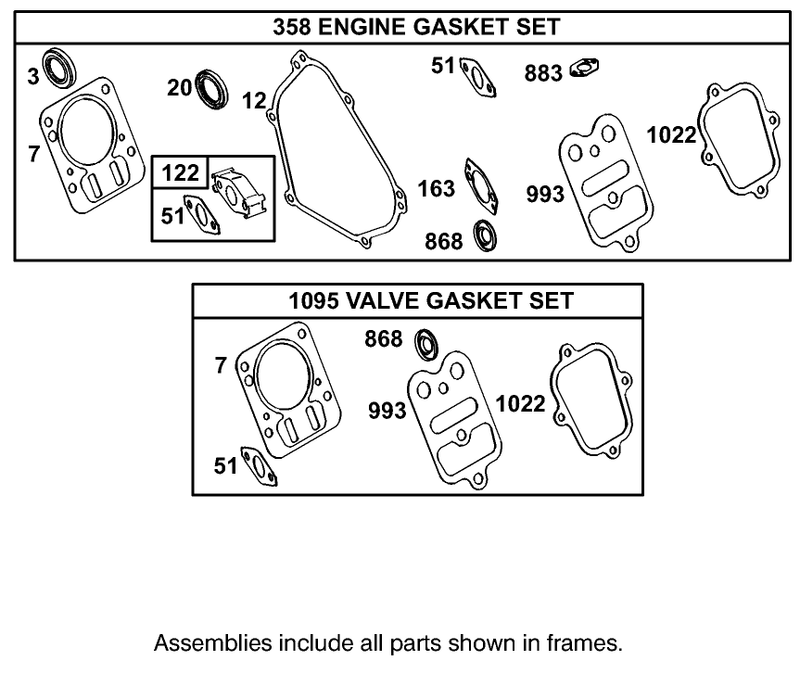 Gasket Assembly Briggs And Stratton Model 110402 0218 E1