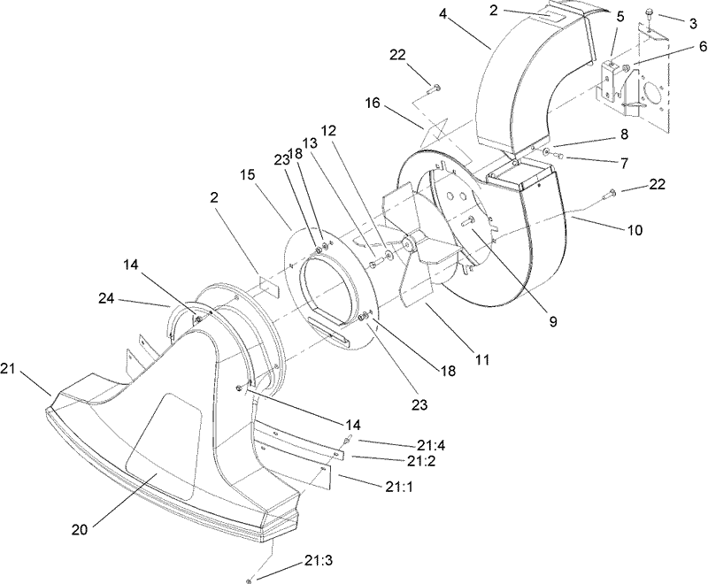 Blower and Snout Assembly