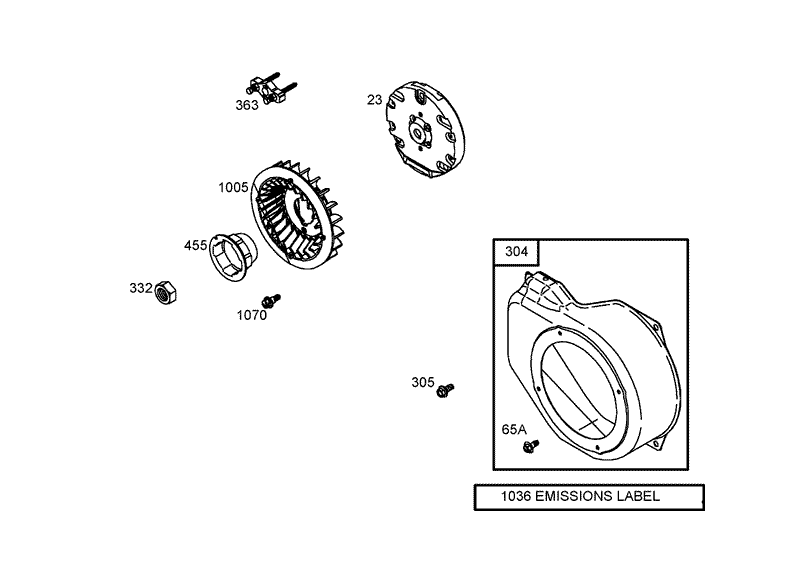 Blower Housing Assembly Briggs and Stratton 126302 0245 E1