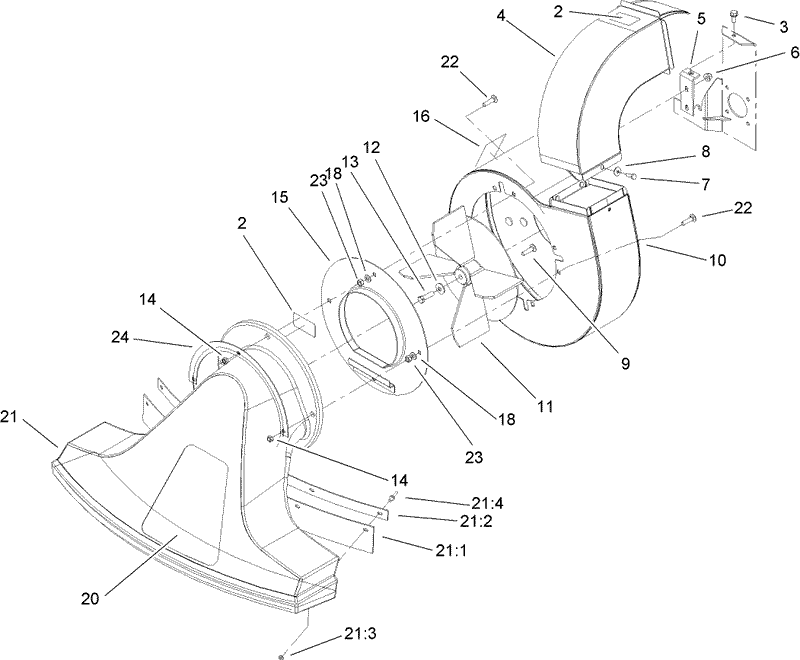 Blower Fan and Snout Assembly.gif