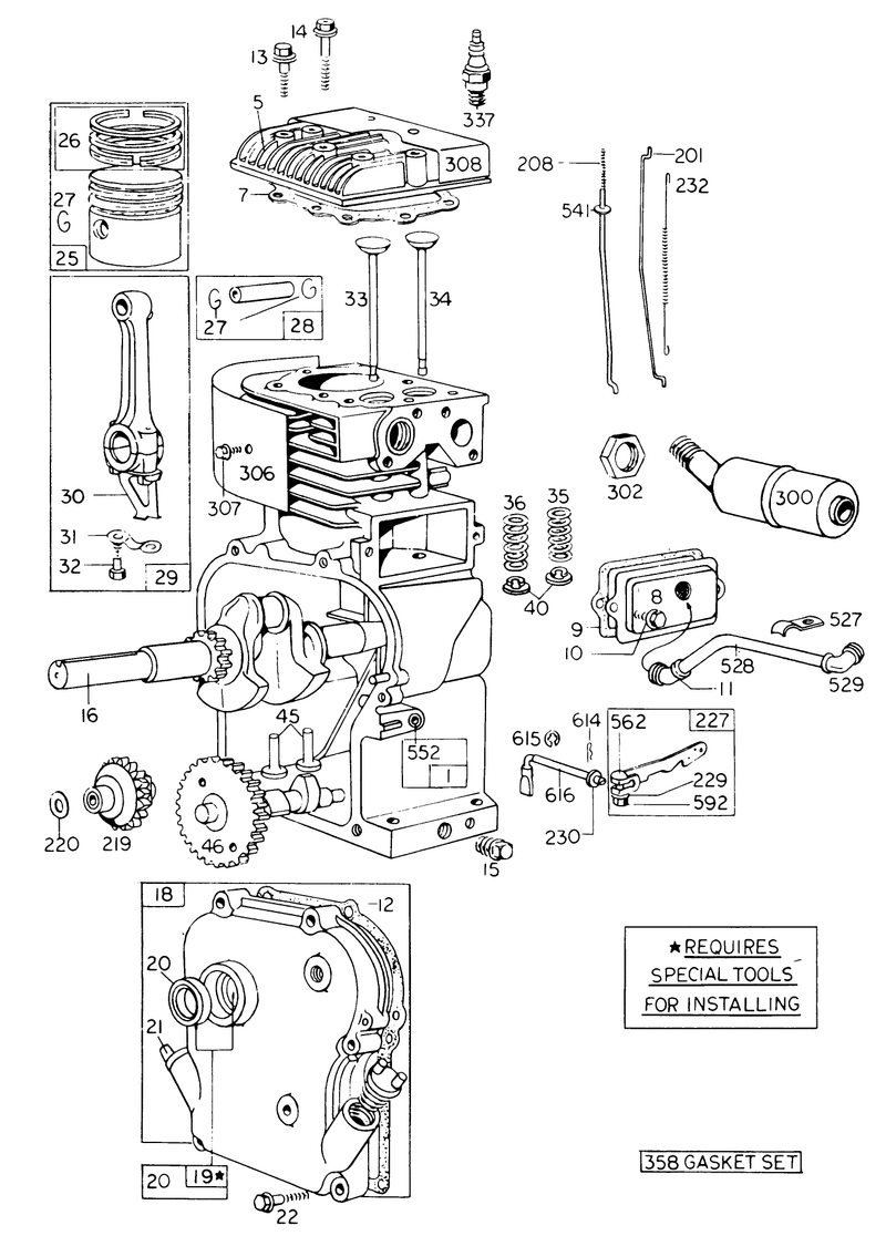 Engine Briggs and Stratton Model No 130202 Type 0492 01