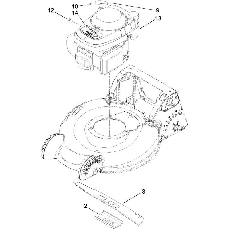 Engine and Blade Assembly