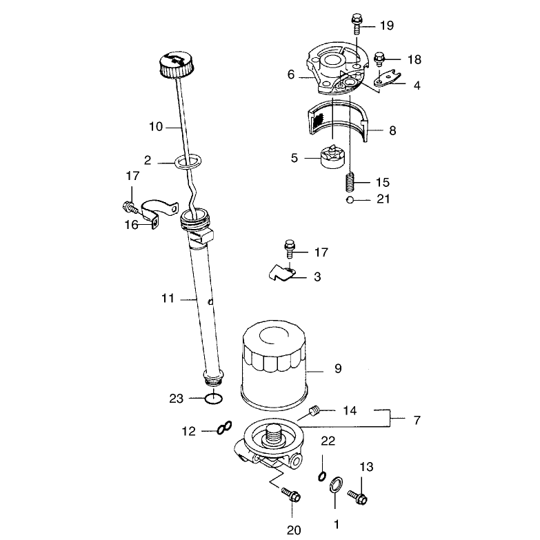 Lubrication Equipment Assembly Kawasaki Model FB460V-LS08