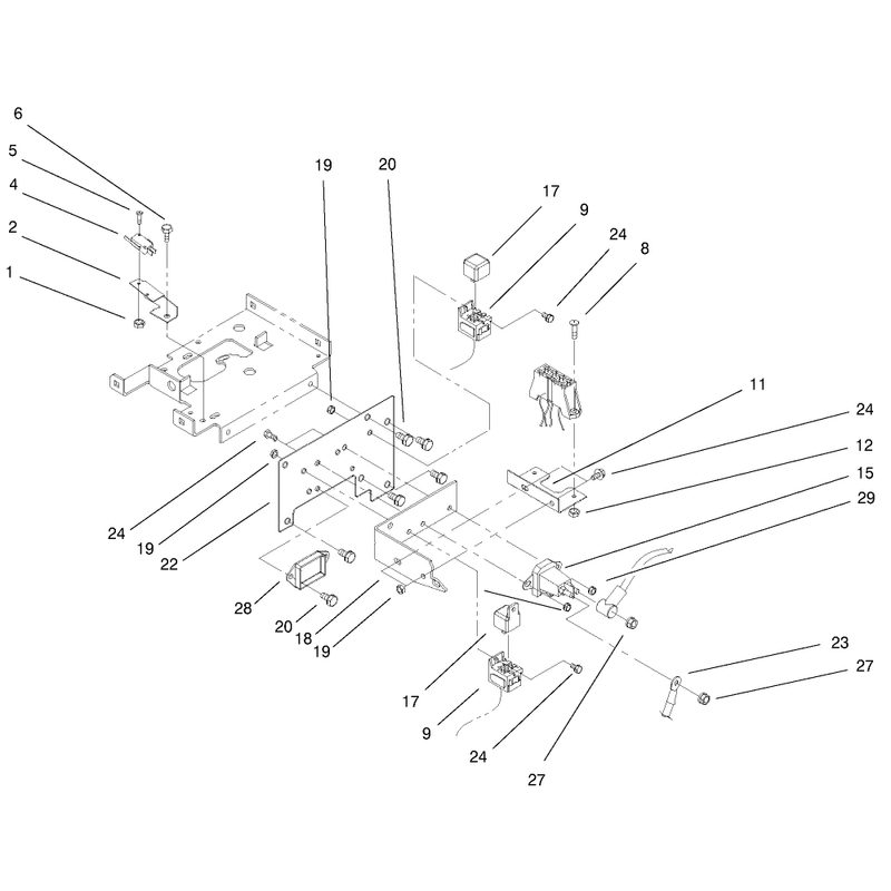 Hoodstand Electrical Mounting Assembly