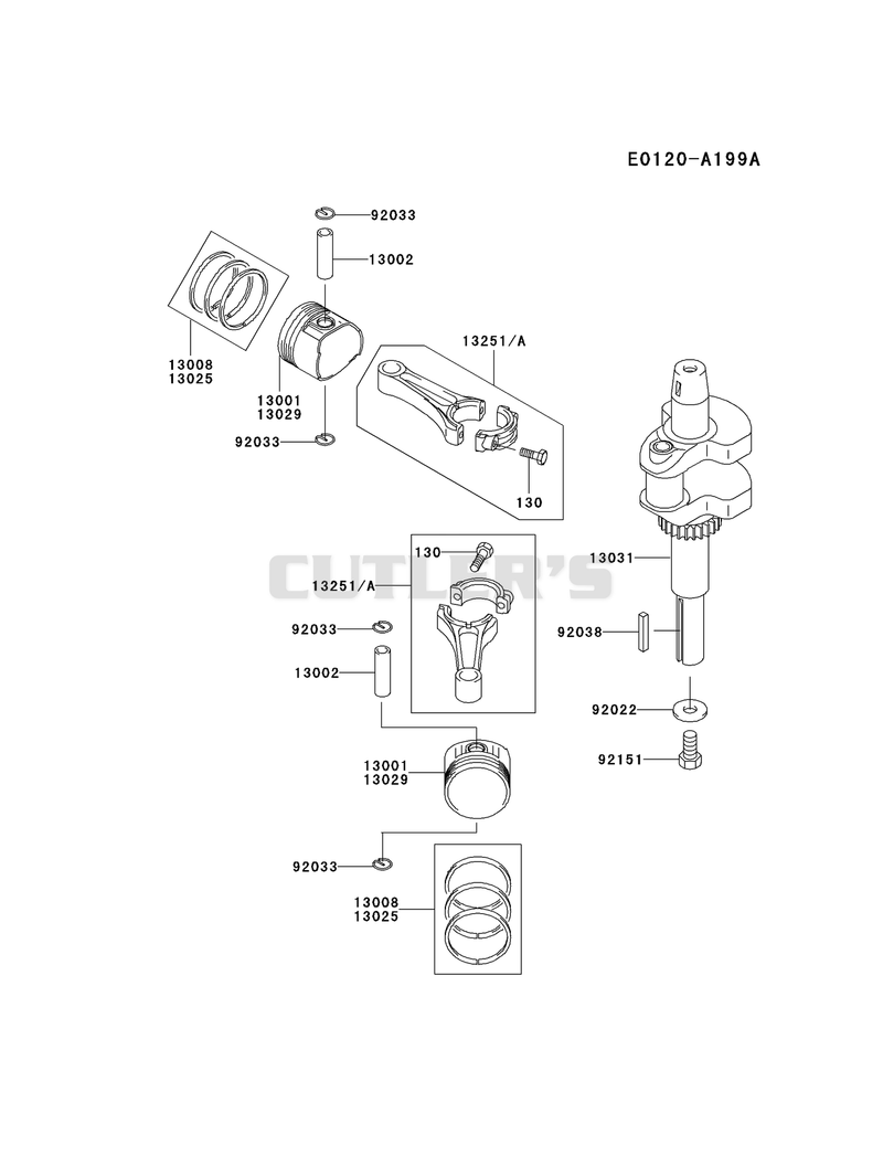 PISTON/CRANKSHAFT