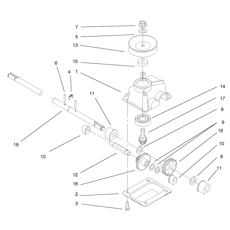 Gear Case Assembly No 104-7593