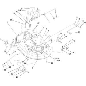 38 Inch Deck Assembly