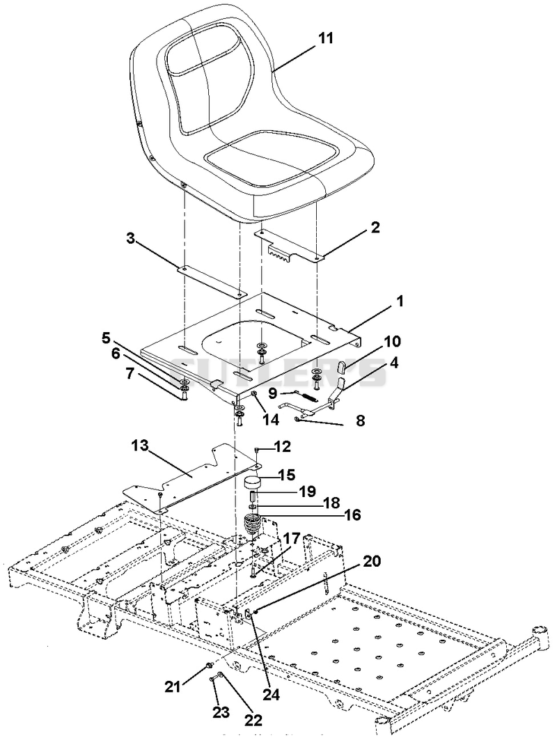 Seat And Seat Support - 42" And 50"