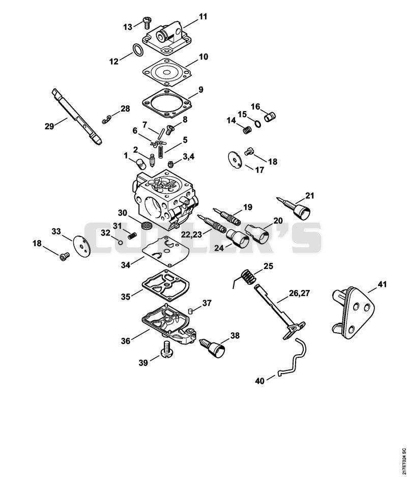 Carburetor C1Q-S257, C1Q-S134, C1Q-S103