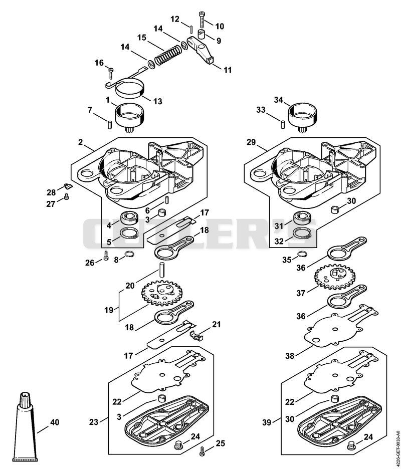 Gear housing