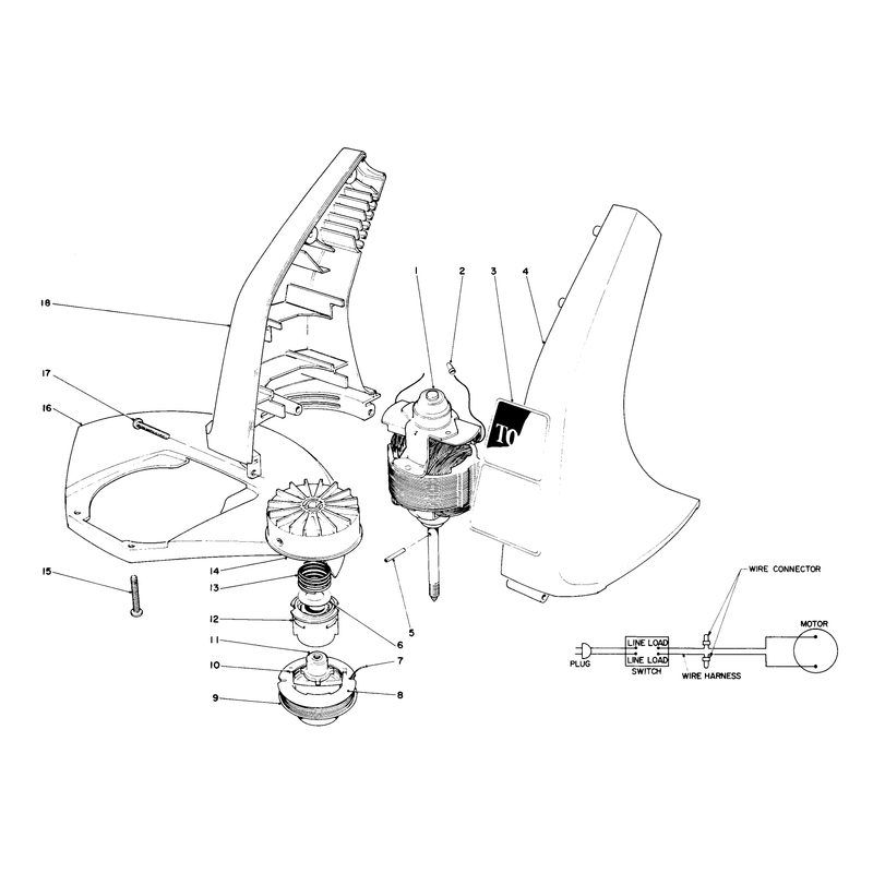 Motor and Housing Assembly