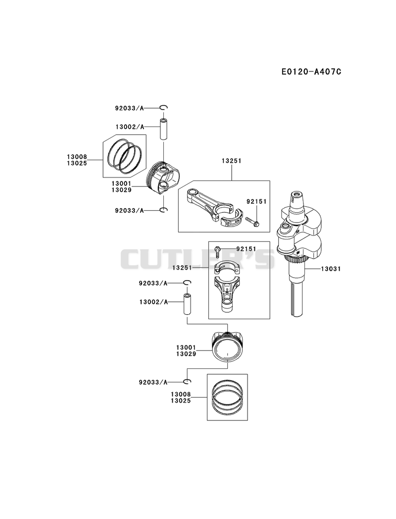 PISTON/CRANKSHAFT