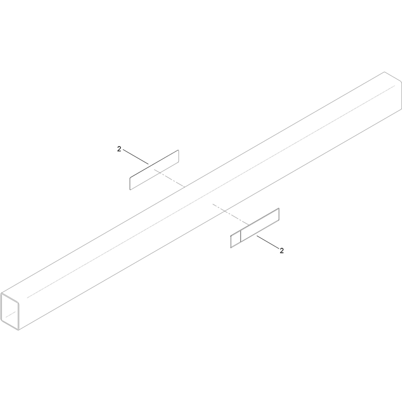 5 Foot Restraint Bar and Decal Assembly No. 130-7472