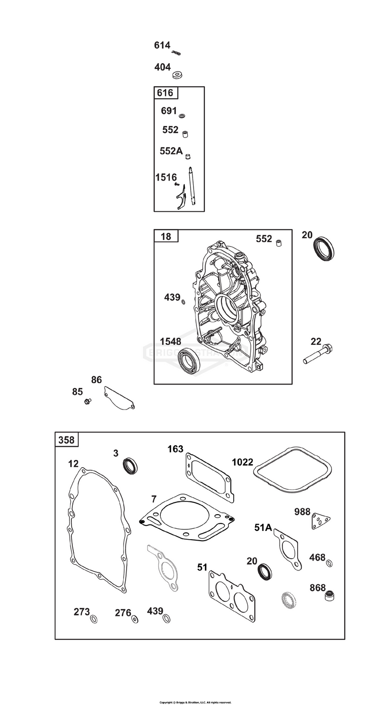 Crankcase Cover/Sump Group