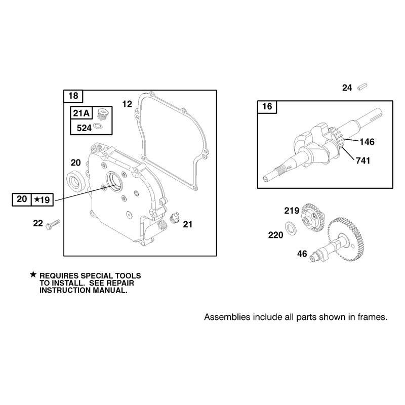 Engine Briggs and Stratton Model 135202-0142-03