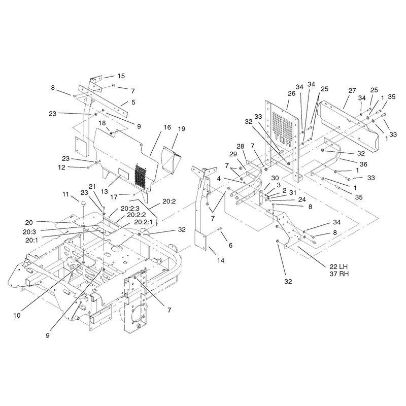Cooling Mounting Frame Assembly